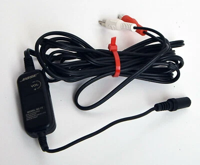 Cable de control de volumen BOSE genuino QC-1V RCA a 3,5 mm para sistema de altavoces Bose Foto 1 de 2