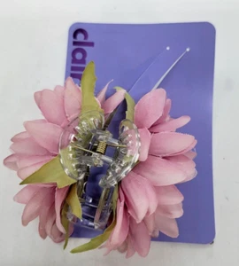 Claire's Pink Gerbera Daisy Hair Claw Girls NWT Gerbera - Picture 1 of 1