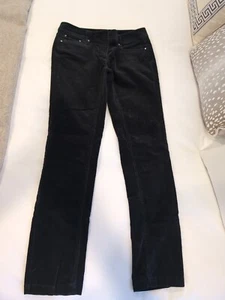 White House Black Market Black Corduroy Pants 0 - Picture 1 of 7