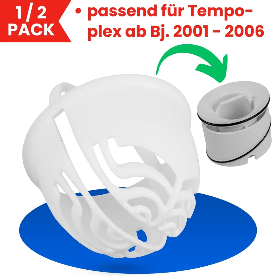 Haarsieb Dusche passend für Viega Tempoplex 2001-2006 Tauchrohr Haarfänger Sieb - Bild 1 von 4