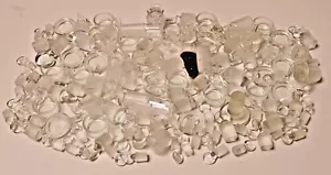 Lotto di 138 tappi in vetro da laboratorio tazze piccole tappi Pyrex Penny Head e vari ~5,5 libbre - Foto 1 di 12