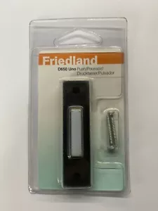 FRIEDLAND REPLACEMENT D650 UNO BELL PUSH BUTTON BLACK 1-24V 2A - Picture 1 of 3