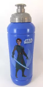 BOTELLA OFICIAL DE BEBIDAS STAR WARS CLONE WARS AZUL - ANAKIN CLONETROOPER - Imagen 1 de 2