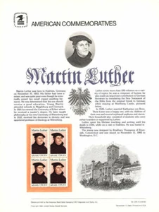 #204 20c Martin Luther #2065 USPS Commemorative Stamp Panel - Picture 1 of 1