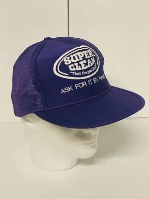 VINTAGE MESH TRUCKER HAT ~ SUPER CLEAN "THAT PURPLE STUFF” - Image 1 of 4