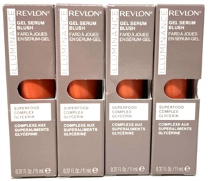 (4) Revlon Illuminance Gel Serum Blush New In Packaging 130 - Beaming Coral - Picture 1 of 3