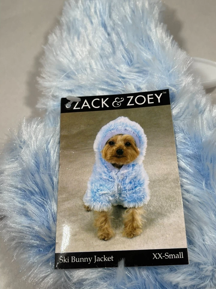 Jaqueta de inverno para cachorro Zack & Zoey bebê azul esqui coelho casaco quente macio roupa para animais de estimação - Imagem 1 de 4