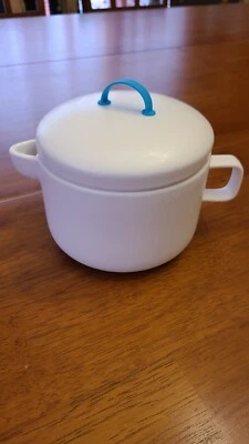 Cookut França bule de chá solto de cerâmica aqua tampa de silicone alça infusor de metal - Imagem 1 de 4