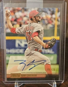 Topps Stadium Club 2014 - Autógrafos Tony Cingrani #SCA-TC lámina de oro/25 (AU) - Imagen 1 de 2