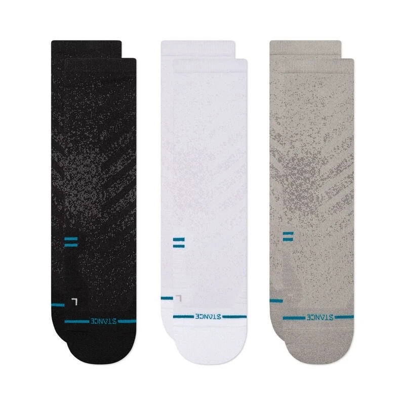 Stance Run Light Crew Socks 3 Pairs Women's Size S 5-7.5 Light Cushion
