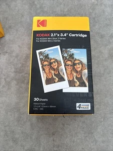 Cartucho de película KODAK 4PASS 2,1" X 3,4" (30 hojas) para Kodak Mini 2 - PUBLICACIÓN GRATUITA - Imagen 1 de 5