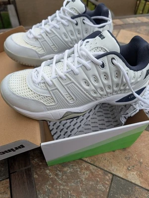 Tenis Prince T22 talla 10 para hombre PMT2218-WHT - blanco/azul marino - NUNCA USADO Foto 1 de 4