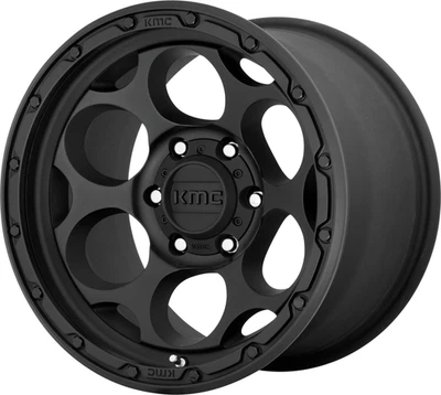 Rueda negra texturizada 17" KMC KM541 Dirty Harry 17x8,5 8x6,5 0 mm para Chevy Ford Foto 1 de 4