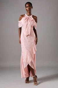 Coast Pink Fit & Flare Dress Womens Occasion Dresses - Picture 1 of 5