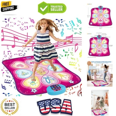 Alfombra de baile - Alfombra de juego de pasos de ritmo - Almohadilla de juguete para juego de baile con luces LED, regalo para... Foto 1 de 4