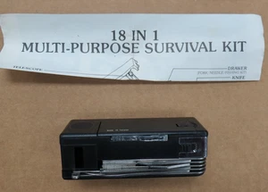 18 IN 1 MULTI PURPOSE SURVIVAL KIT - SHEATH -  MANUAL - TAIWAN  - COOL !!!! - Picture 1 of 11