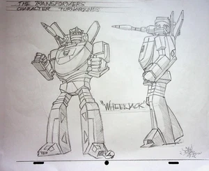 Transformers The Headmasters Juan Diaz SIGNIERTER Bleistift WHEELJACK Modell Freizeit - Bild 1 von 3