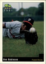 1991 Pulaski Braves Classic/Best #13 Don Robinson