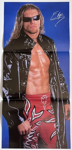 WWE EDGE 10.5 x 23.75 double sided Wrestling Poster wwf Cover