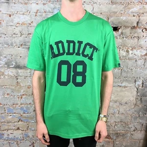 Addict College 08 Tee T-Shirt New - Size: M - Green - Picture 1 of 4