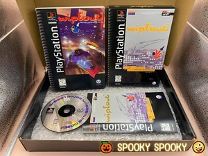 WipEout PS1 Longbox - NTSC-U/C USA VGC CIB with Sleeve - High Quality Packing - Picture 1 of 19