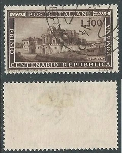 1949 ITALIA USATO REPUBBLICA ROMANA - F7-2 - Bild 1 von 1