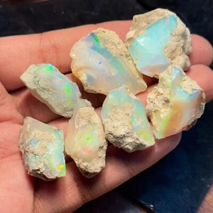Opale di fuoco Jumbo Welo naturale etiope 50 ct esemplare grezzo pietra preziosa lotto 6-8 pezzi - Foto 1 di 3