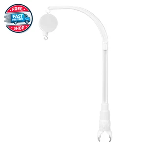23 Inch Baby Crib Claw Mobile Bed Bell Holder with Music Box, Adjustable Holder - Picture 1 of 12