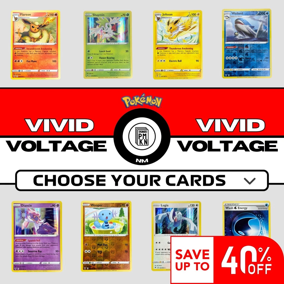 2020 Pokemon Vivid Voltage: Choose Your Cards - Image 1 of 1