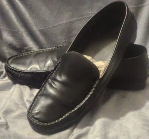 TOD'S  Italian Black Leather Women's Loafer Shoes Italy Made Size 7 US  38 EU - Picture 1 of 17