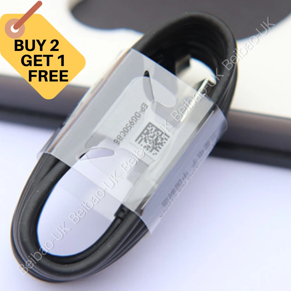 Fast USB-C Type-C Charger Cable For Samsung Galaxy Note 20 9 S20 Ultra 5G S8 S10 - Image 1 of 4