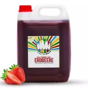 (5,19 EUR/l) Rainbow Slush Sirup AZO FREI | Geschmack Erdbeere | Konzentrat - Bild 1 von 4