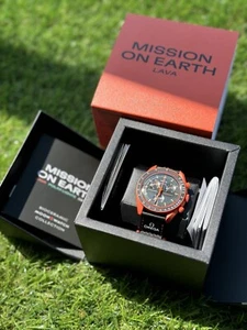 Swatch x Omega Bioceramic Moonswatch Mission On Earth LAVA BRAND NEW FAST SHIP - Bild 1 von 3