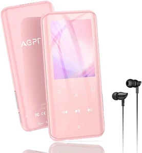 AGPTEK Lecteur MP3 Bluetooth 32Go Grand Écran Métal Podomètre Radio Carte TF R - Imagen 1 de 8