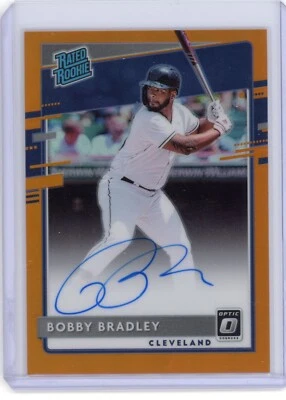 2020 Panini Donruss Optic Bobby Bradley RC  Auto Orange Prizm /99 - Image 1 of 2
