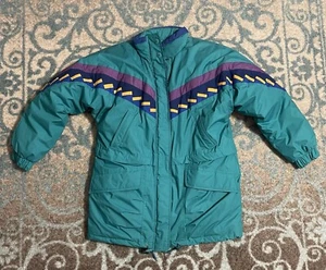 Chaqueta de esquí de niebla London de colección color bloqueado y relleno de plumas estilo acolchado mediano - Imagen 1 de 5