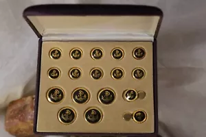 Vintage Anchor Rope Nautical Buttons & Cufflinks Price Reduced 50% - Near Mint - Picture 1 of 9