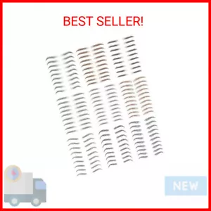 Yesallwas 9 Sheet 85 Pairs 4D Hair-like Eyebrow Tattoo Sticker False Eyebrows Lo - Picture 1 of 2