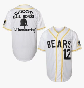 Camiseta deportiva de béisbol Bad News Bears #12 Tanner Boyle Movie 1976 Chico's Bail Bond 3XL - Imagen 1 de 3