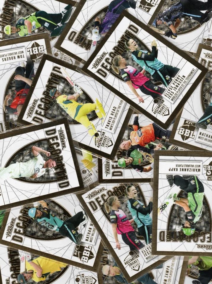 LOTE DE TARJETAS DE LUJO DE CRICKET AUSTRALIA 2025-26 - [TARJETAS DECORADAS] - COMPLETA TU CONJUNTO Foto 1 de 1