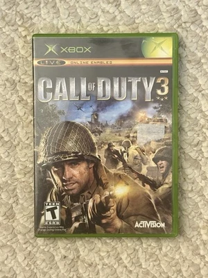 Call of Duty 3 Original Xbox 2006 Complete CIB  TESTED & Working Mint Game! - Image 1 of 3