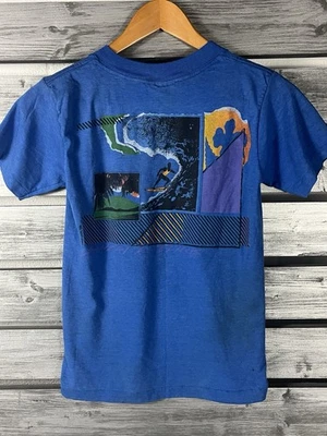 Vtg 80s 1986 OP Ocean Pacific Shirt Youth L/M Surfer Skater Grunge distressed - Image 1 of 4