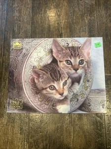 Vintage 1989 Golden 550 Piece Puzzle Ron Kimball cat kittens - All Pieces In Box - Picture 1 of 2