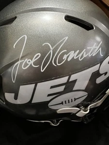 Joe Namath Autographed Jets Full Size Field Ready Flash Helmet Beckett 1W537093 - Picture 1 of 8