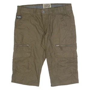 KAM Mens Cargo Shorts Green L W36 - Picture 1 of 6