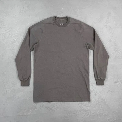 Camiseta Rick Owens Mastodon F/W 2016 manga longa peso pesado em pó escuro XS - Imagem 1 de 4