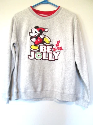 Disney Mickey Mouse Fleece Christmas Sweater. Size M. Pre-owned. Nice! - Image 1 of 4