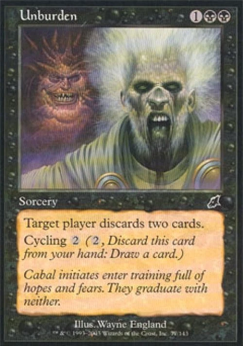 Unburden -Foil Light Play MTG Scourge - Image 1 of 1