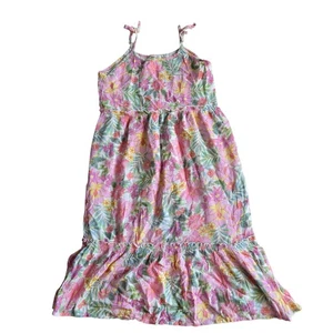 BILLABONG Big Girls Tropical Getaway Floral Sundress Large - Picture 1 of 5