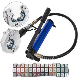 Uimoso 7842B Hydraulic A/C Hose Crimper PVC Rubber Hose Crimping Kit Hand Pump - Picture 1 of 12